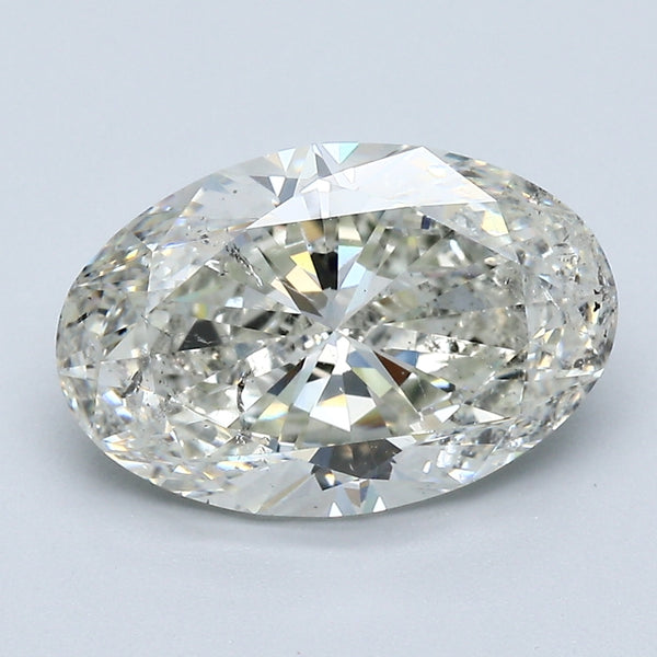 3.51 Carat Oval Shape Natural Mined Diamond J Color SI2 Clarity With GIA Certificate, natural diamonds, precious stones, engagement diamonds