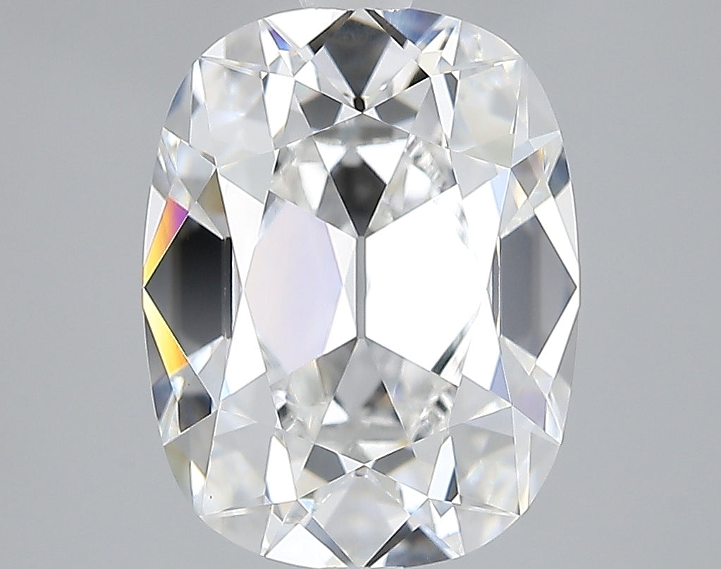 Lab-Grown 3.10 Carat Antique Cushion Cut Diamond color E Clarity VVS2, precious stones, engagement diamonds