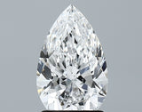 Lab-Grown 1.71 Carat Pear Shape Diamond color D Clarity VS2 With GIA Certificate, precious stones, engagement diamonds