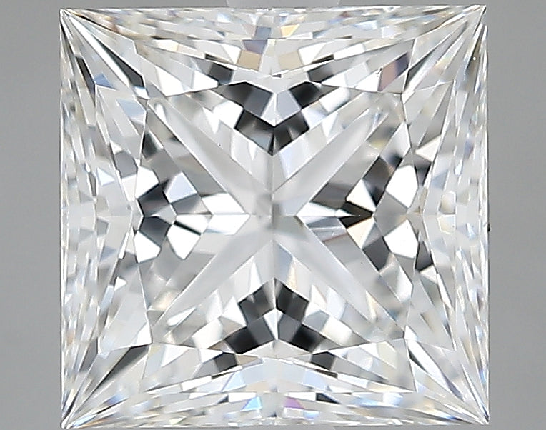 Lab-Grown 2.55 Carat Princess Cut Diamond color E Clarity VVS2, precious stones, engagement diamonds