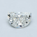 0.57 Carat Half Moon Shape Diamond color G Clarity SI1, natural diamonds, precious stones, engagement diamonds