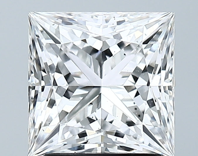 Lab-Grown 2.25 Carat Princess Cut Diamond color F Clarity SI1 With GIA Certificate, precious stones, engagement diamonds