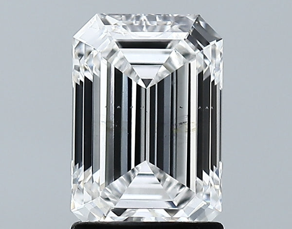 Lab-Grown 1.77 Carat Emerald Cut Diamond color D Clarity SI1 With GIA Certificate, precious stones, engagement diamonds