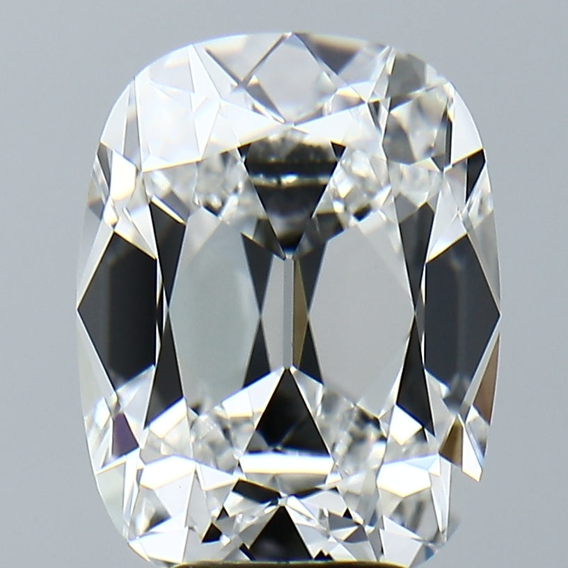 Lab-Grown 5.02 Carat Antique Cushion Cut Diamond color E Clarity VVS2, precious stones, engagement diamonds