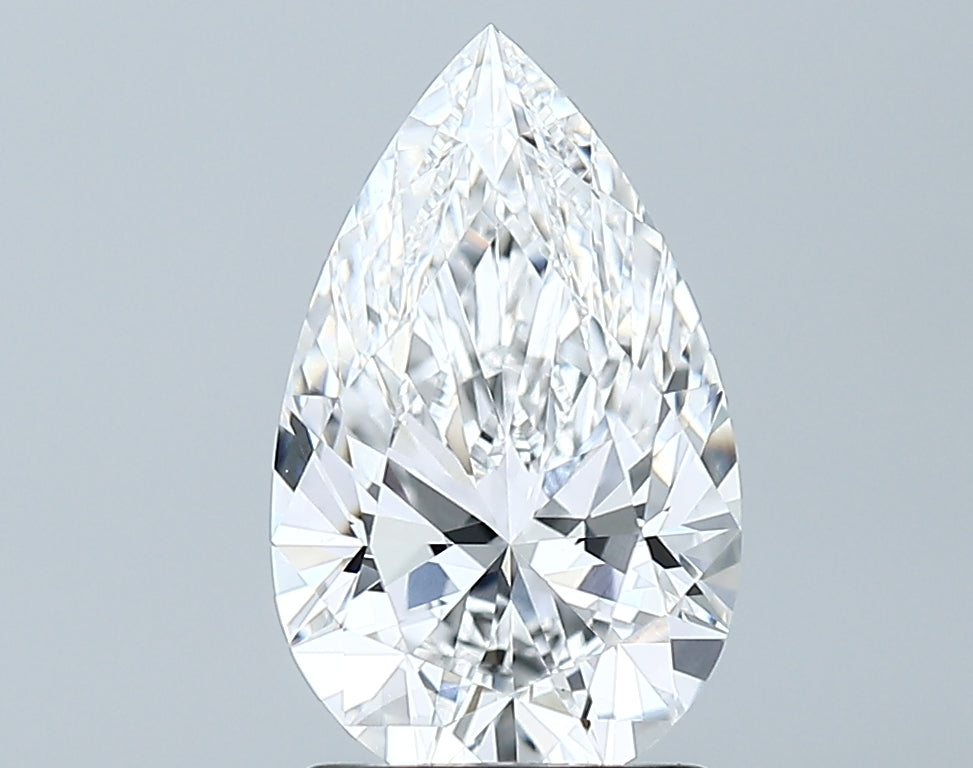 Lab-Grown 1.89 Carat Pear Shape Diamond color D Clarity VS1 With GIA Certificate, precious stones, engagement diamonds