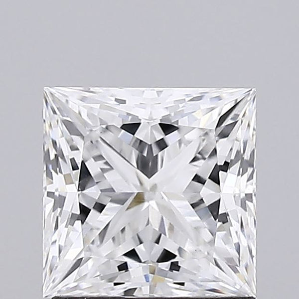 Lab-Grown 1.38 Carat Princess Cut Diamond color E Clarity VS1 With GIA Certificate, precious stones, engagement diamonds