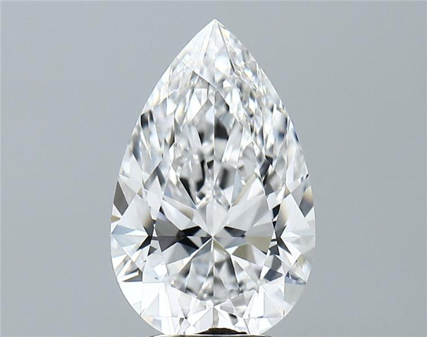 Lab-Grown 3.00 Carat Pear Shape Diamond color E Clarity VVS2 With GIA Certificate, precious stones, engagement diamonds