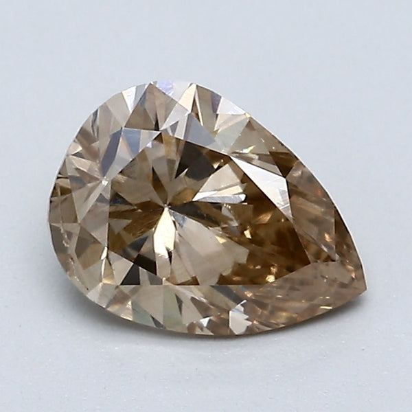 0.97 Carat Pear Shape Diamond color Fancy  Brown Clarity I1, natural diamonds, precious stones, engagement diamonds