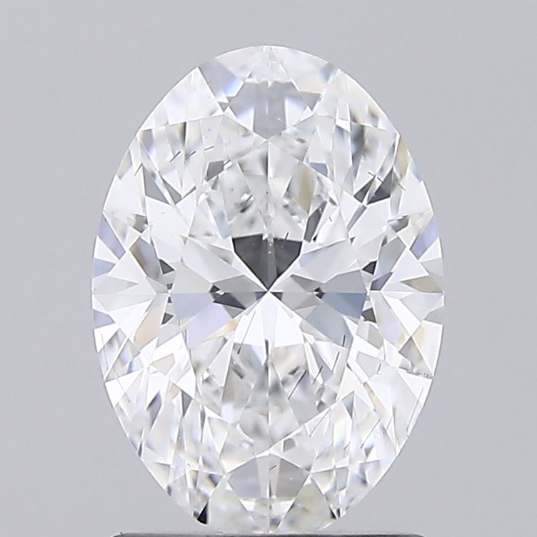 Lab-Grown 1.61 Carat Oval Shape Diamond color E Clarity SI1 With GIA Certificate, precious stones, engagement diamonds