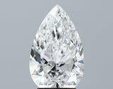 Lab-Grown 3.00 Carat Pear Shape Diamond color E Clarity VVS2 With GIA Certificate, precious stones, engagement diamonds