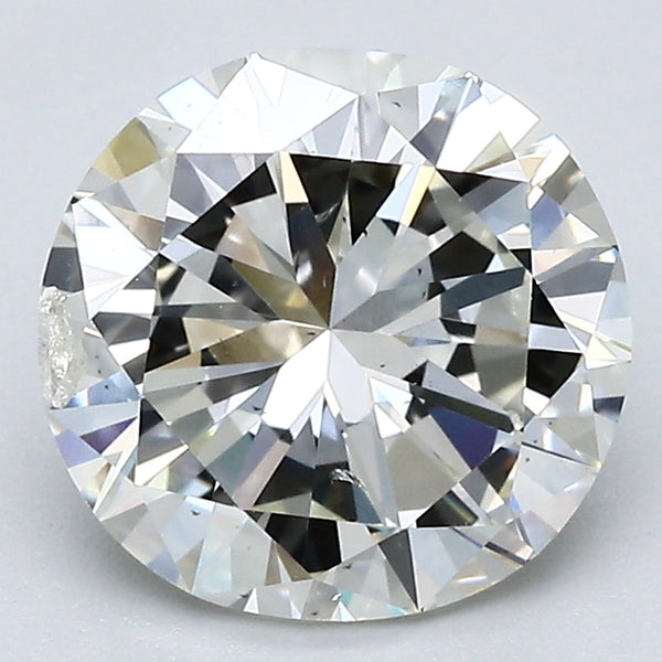 2.50 Carat Round Brilliant Natural Mined Diamond J Color I1 Clarity With GIA Certificate, natural diamonds, precious stones, engagement diamonds