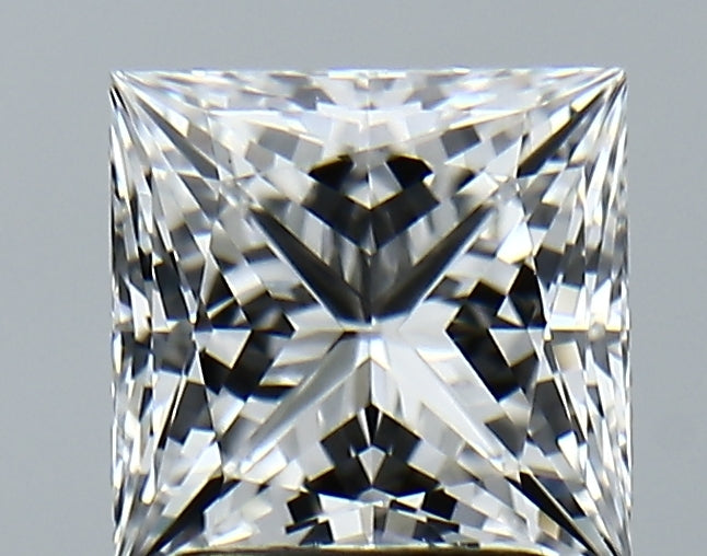 Lab-Grown 2.10 Carat Princess Cut Diamond color E Clarity VVS2 With GIA Certificate, precious stones, engagement diamonds