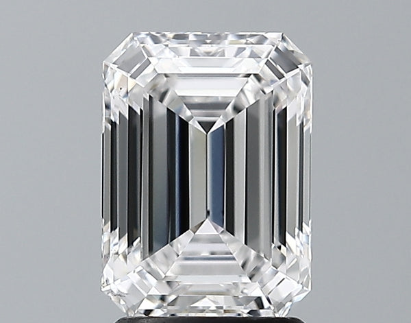 Lab-Grown 2.04 Carat Emerald Cut Diamond color D Clarity VS2 With GIA Certificate, precious stones, engagement diamonds