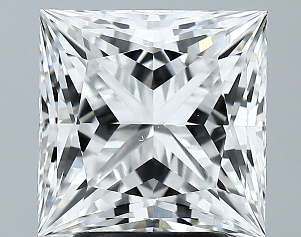 Lab-Grown 3.32 Carat Princess Cut Diamond color E Clarity VVS2 With GIA Certificate, precious stones, engagement diamonds