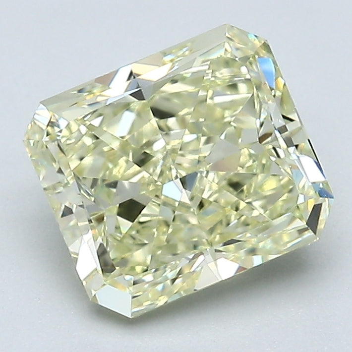 2.05 Carat Radiant Cut Diamond color Fancy Light  Yellow Clarity VS1, natural diamonds, precious stones, engagement diamonds