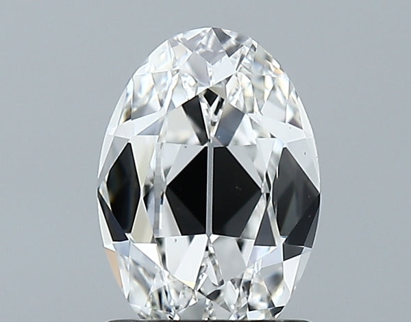 Lab-Grown 1.48 Carat Antique Oval Shape Diamond color F Clarity VS1 With GIA Certificate, precious stones, engagement diamonds