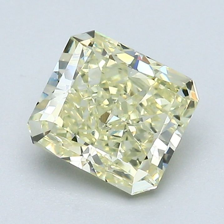 1.30 Carat Radiant Cut Diamond color Fancy Light  Yellow Clarity VS1, natural diamonds, precious stones, engagement diamonds