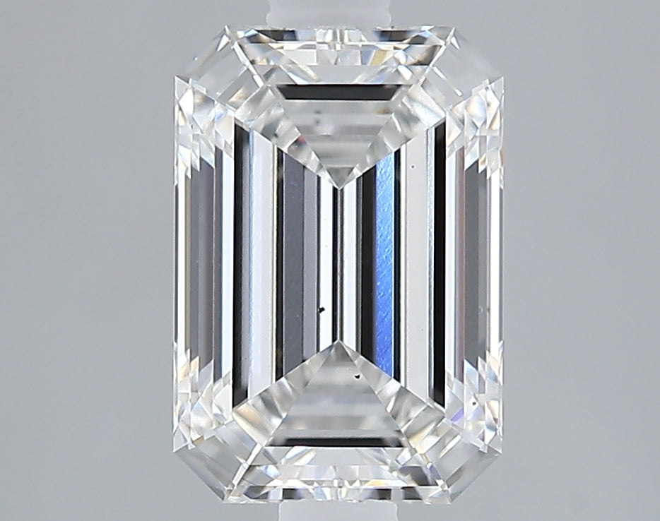 Lab-Grown 2.13 Carat Emerald Cut Diamond color E Clarity VS2 With GIA Certificate, precious stones, engagement diamonds