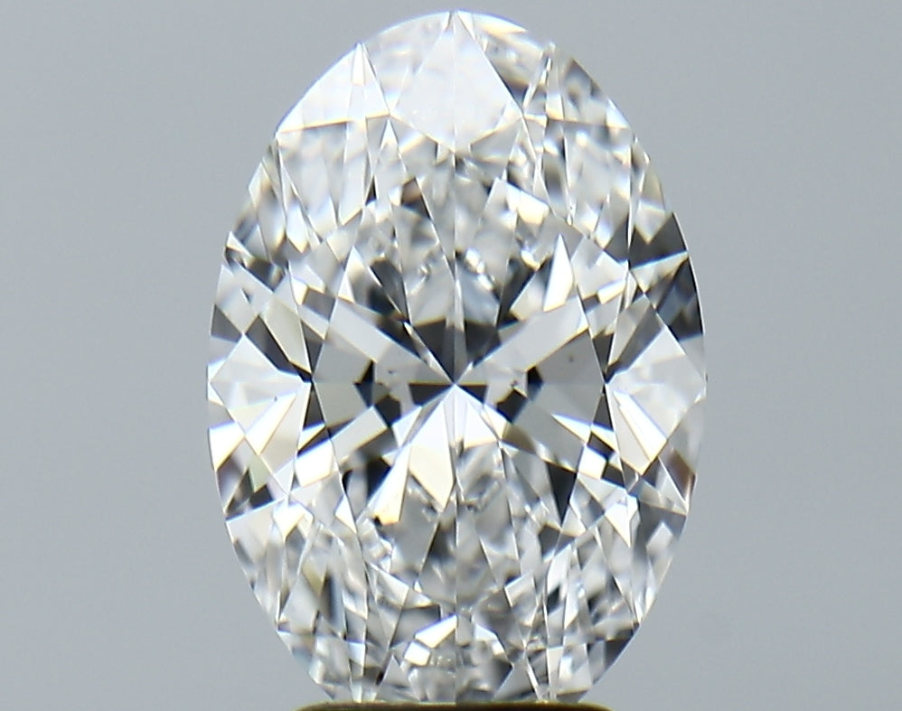 Lab-Grown 3.17 Carat Oval Shape Diamond color E Clarity VVS2, precious stones, engagement diamonds