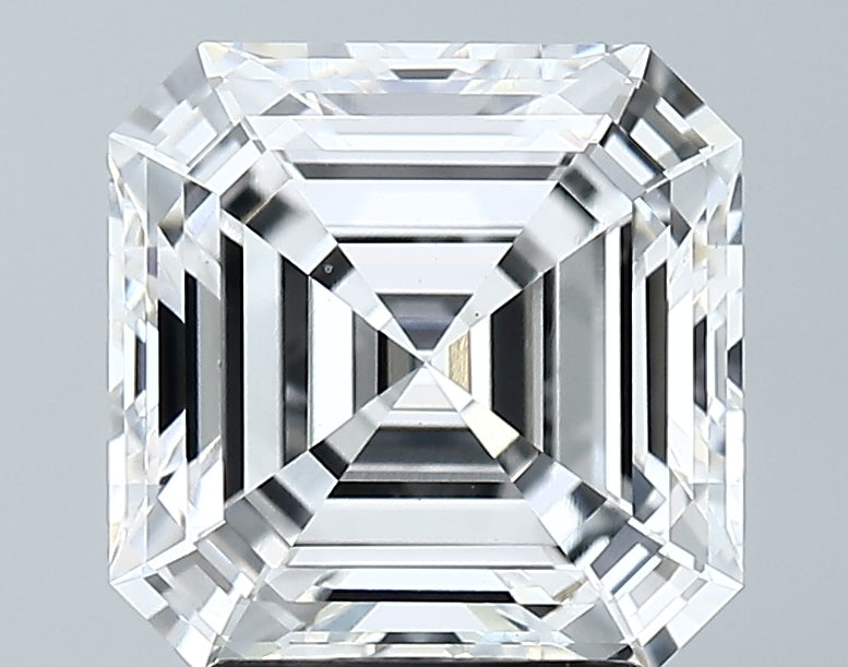 Lab-Grown 3.06 Carat Asscher Cut Diamond color E Clarity VS1 With GIA Certificate, precious stones, engagement diamonds