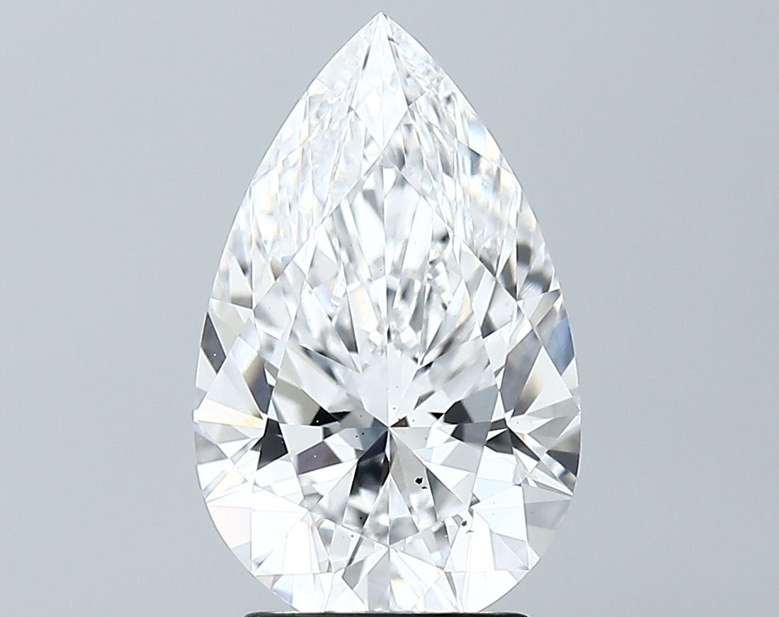 Lab-Grown 2.80 Carat Pear Shape Diamond color F Clarity VS2 With GIA Certificate, precious stones, engagement diamonds