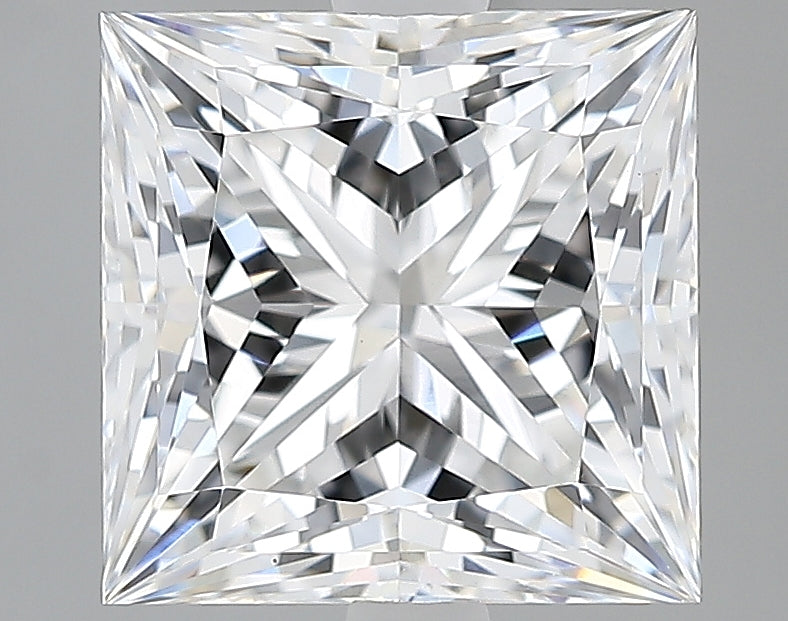 Lab-Grown 2.70 Carat Princess Cut Diamond color E Clarity VVS2, precious stones, engagement diamonds