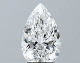 Lab-Grown 3.20 Carat Pear Shape Diamond color E Clarity VVS2 With GIA Certificate, precious stones, engagement diamonds