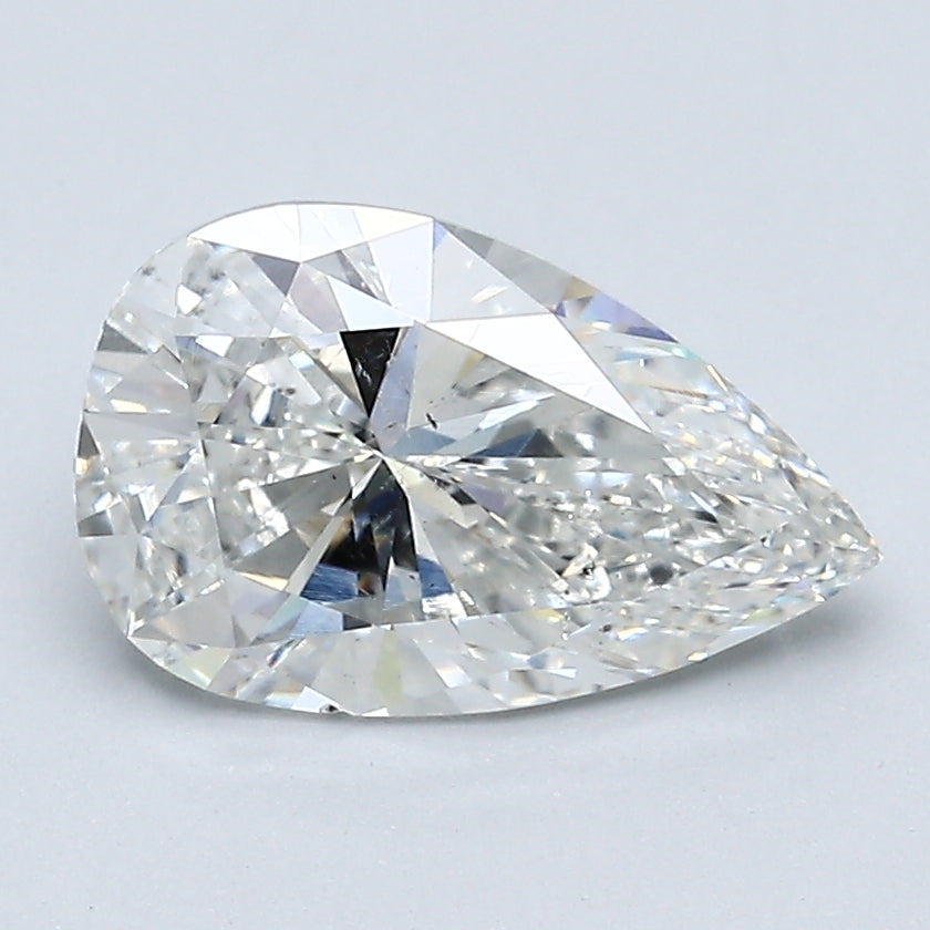 Natural Loose 2 Ct Pear Shape Diamond GIA Certified H-SI2, natural diamonds, precious stones, engagement diamonds
