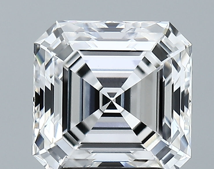 Lab-Grown 3.06 Carat Asscher Cut Diamond color E Clarity VS1 With GIA Certificate, precious stones, engagement diamonds