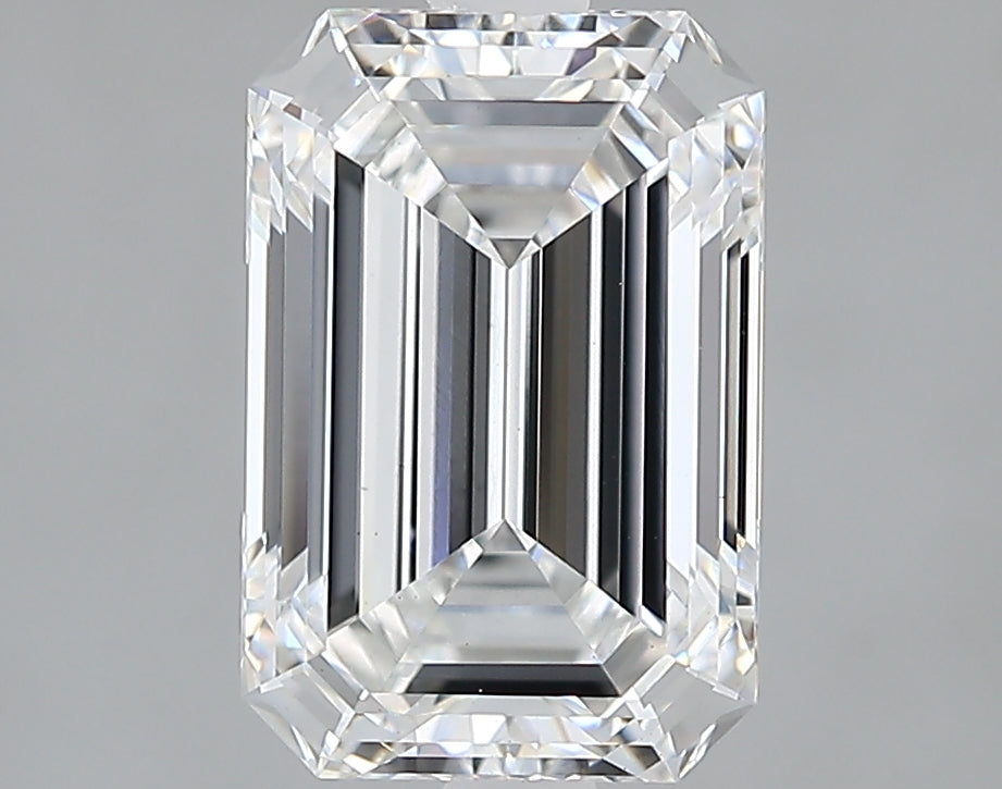 Lab-Grown 2.11 Carat Emerald Cut Diamond color E Clarity VVS2, precious stones, engagement diamonds