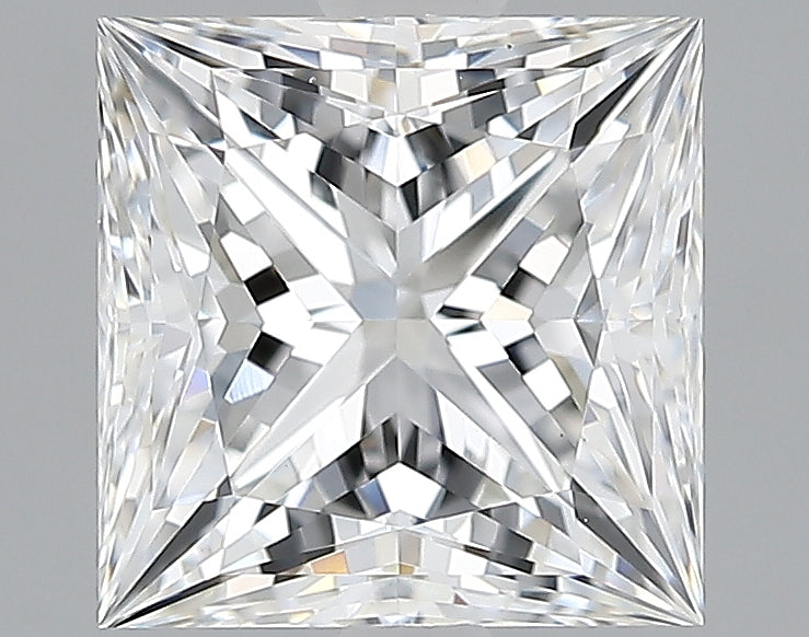 Lab-Grown 2.12 Carat Princess Cut Diamond color E Clarity VVS2, precious stones, engagement diamonds