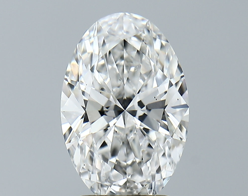 Lab-Grown 2.64 Carat Oval Shape Diamond color E Clarity SI1, precious stones, engagement diamonds