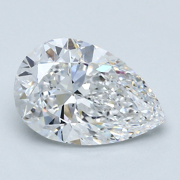 2.52 Carat Pear Shape Natural Mined Diamond D Color SI1 Clarity With GIA Certificate, natural diamonds, precious stones, engagement diamonds