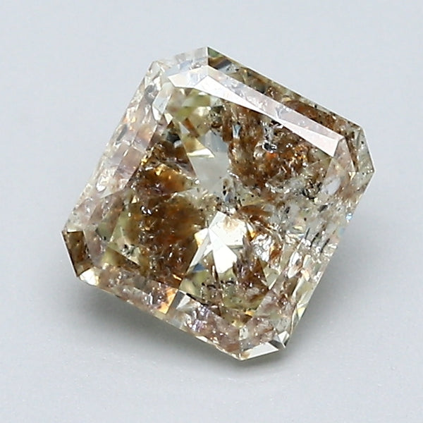 1.21 Carat Radiant Cut Natural Mined Diamond Fancy Yellow Brown Color N Clarity With GIA Certificate, natural diamonds, precious stones, engagement diamonds