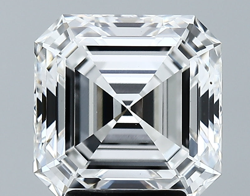 Lab-Grown 4.01 Carat Asscher Cut Diamond color E Clarity VS1 With GIA Certificate, precious stones, engagement diamonds