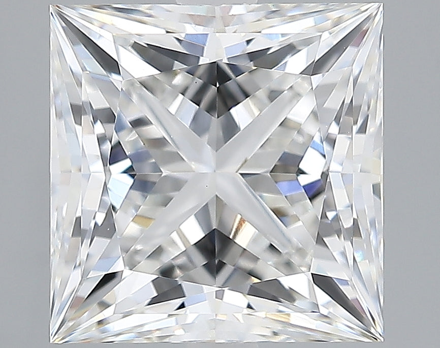 Lab-Grown 3.73 Carat Princess Cut Diamond color E Clarity VVS2, precious stones, engagement diamonds