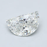 0.71 Carat Half Moon Shape Diamond color H Clarity SI1, natural diamonds, precious stones, engagement diamonds