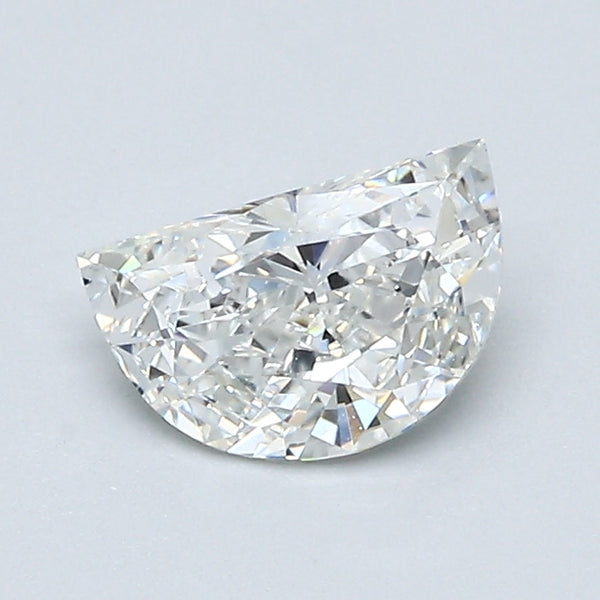 0.71 Carat Half Moon Shape Diamond color H Clarity SI1, natural diamonds, precious stones, engagement diamonds