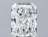 Lab-Grown 3.73 Carat Radiant Cut Diamond color E Clarity VVS2 With GIA Certificate, precious stones, engagement diamonds