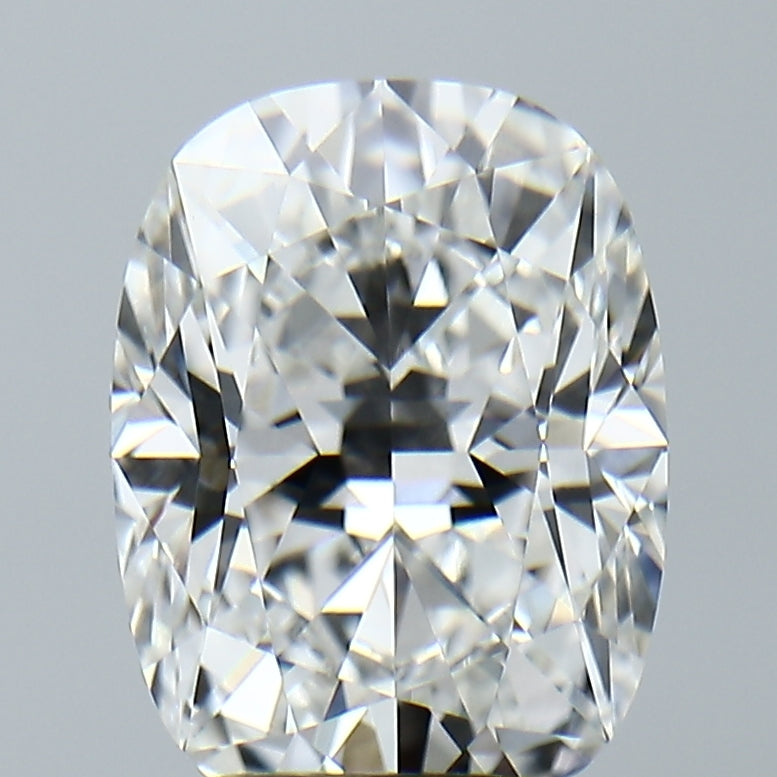 Lab-Grown 3.68 Carat Cushion Brilliant Diamond color E Clarity VVS2, precious stones, engagement diamonds