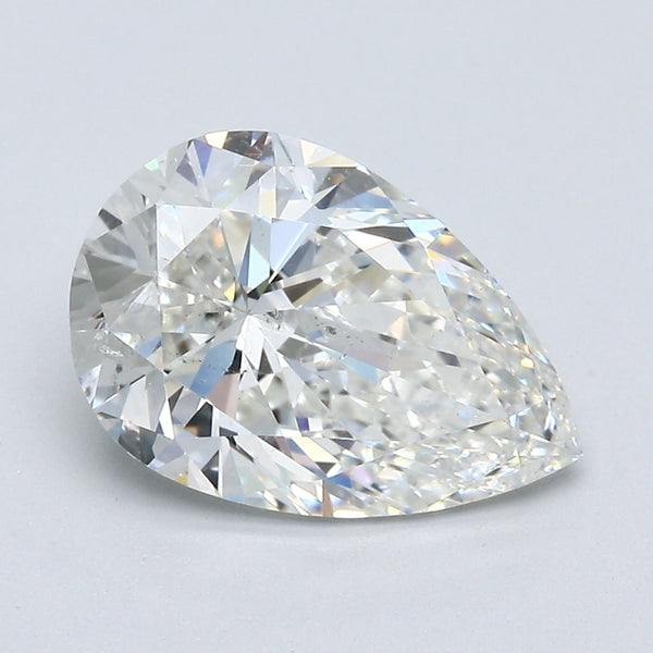 3.01 Carat Pear Shape Natural Mined Diamond H Color SI1 Clarity With GIA Certificate, natural diamonds, precious stones, engagement diamonds