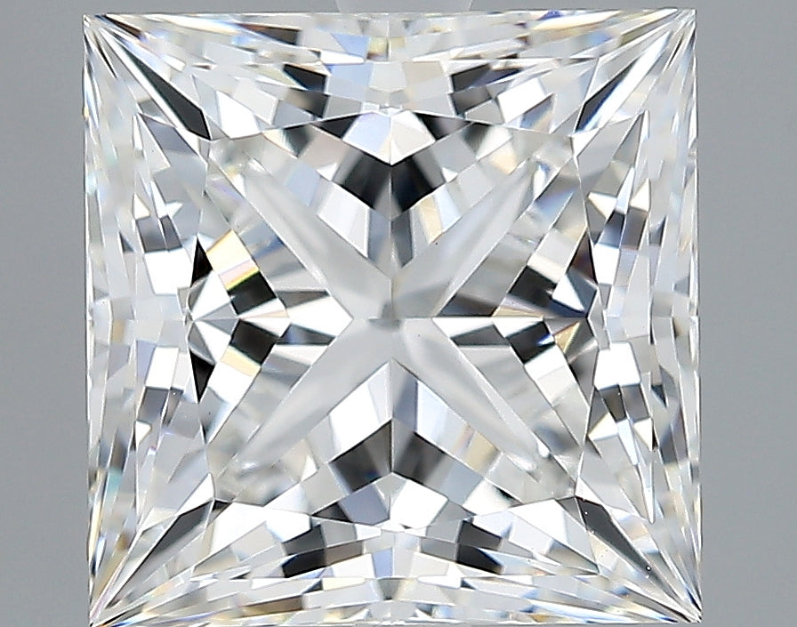 Lab-Grown 4.18 Carat Princess Cut Diamond color F Clarity VVS2, precious stones, engagement diamonds