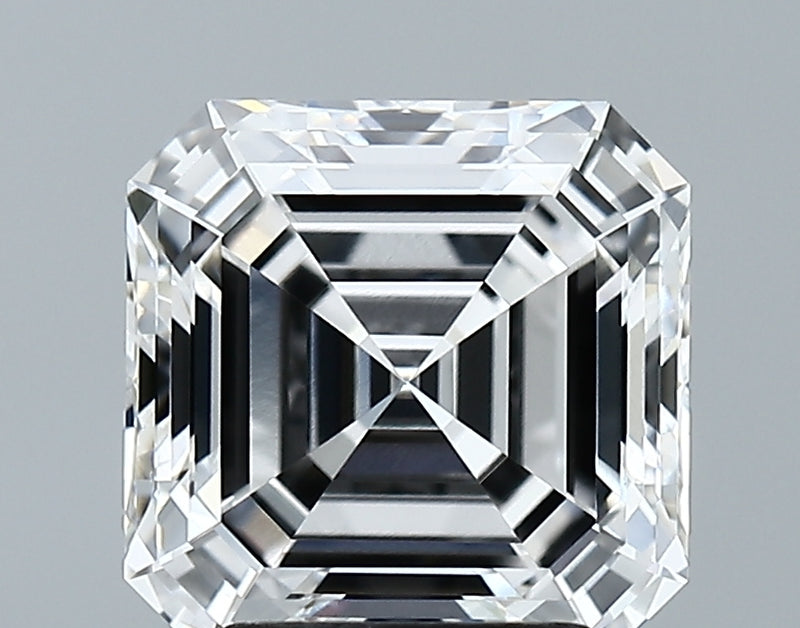 Lab-Grown 3.12 Carat Asscher Cut Diamond color E Clarity VVS1 With GIA Certificate, precious stones, engagement diamonds