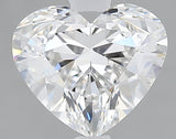 Lab-Grown 1.52 Carat Heart Shape Diamond color F Clarity VVS2 With GIA Certificate, precious stones, engagement diamonds