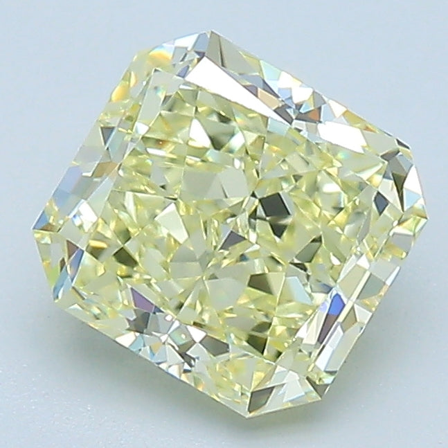 1.72 Carat Radiant Cut Diamond color Fancy Light  Yellow Clarity VVS1, natural diamonds, precious stones, engagement diamonds