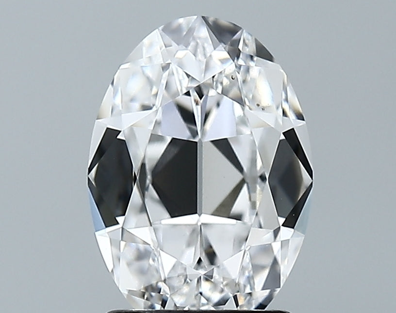 Lab-Grown 2.06 Carat Antique Oval Shape Diamond color D Clarity VS1 With GIA Certificate, precious stones, engagement diamonds