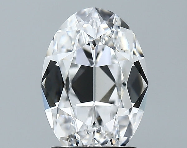Lab-Grown 2.06 Carat Antique Oval Shape Diamond color D Clarity VS1 With GIA Certificate, precious stones, engagement diamonds