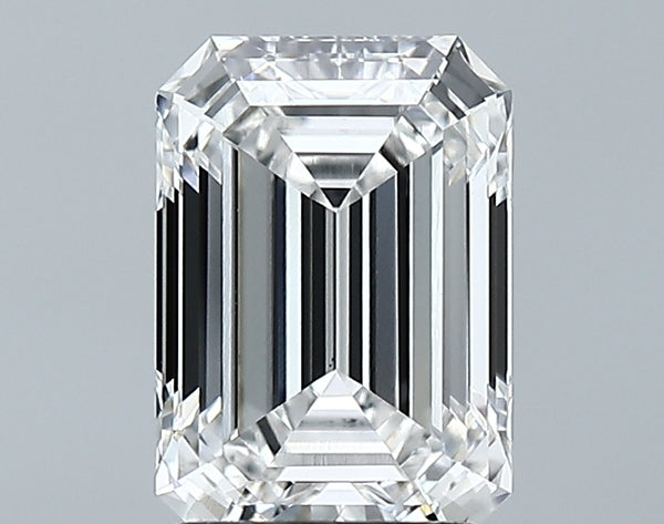 Lab-Grown 2.04 Carat Emerald Cut Diamond color E Clarity VS2 With GIA Certificate, precious stones, engagement diamonds