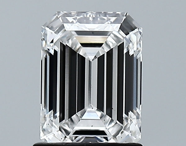 Lab-Grown 1.23 Carat Emerald Cut Diamond color E Clarity SI1 With GIA Certificate, precious stones, engagement diamonds