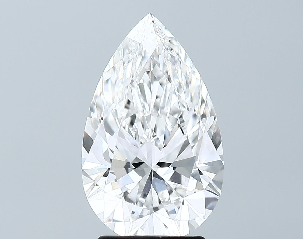 Lab-Grown 2.94 Carat Pear Shape Diamond color E Clarity VS1 With GIA Certificate, precious stones, engagement diamonds